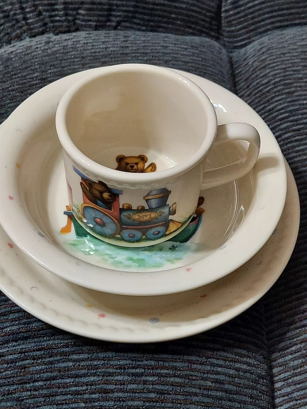 Vintage Lenox China Bears Heirloom Collection 3 Piece Set
